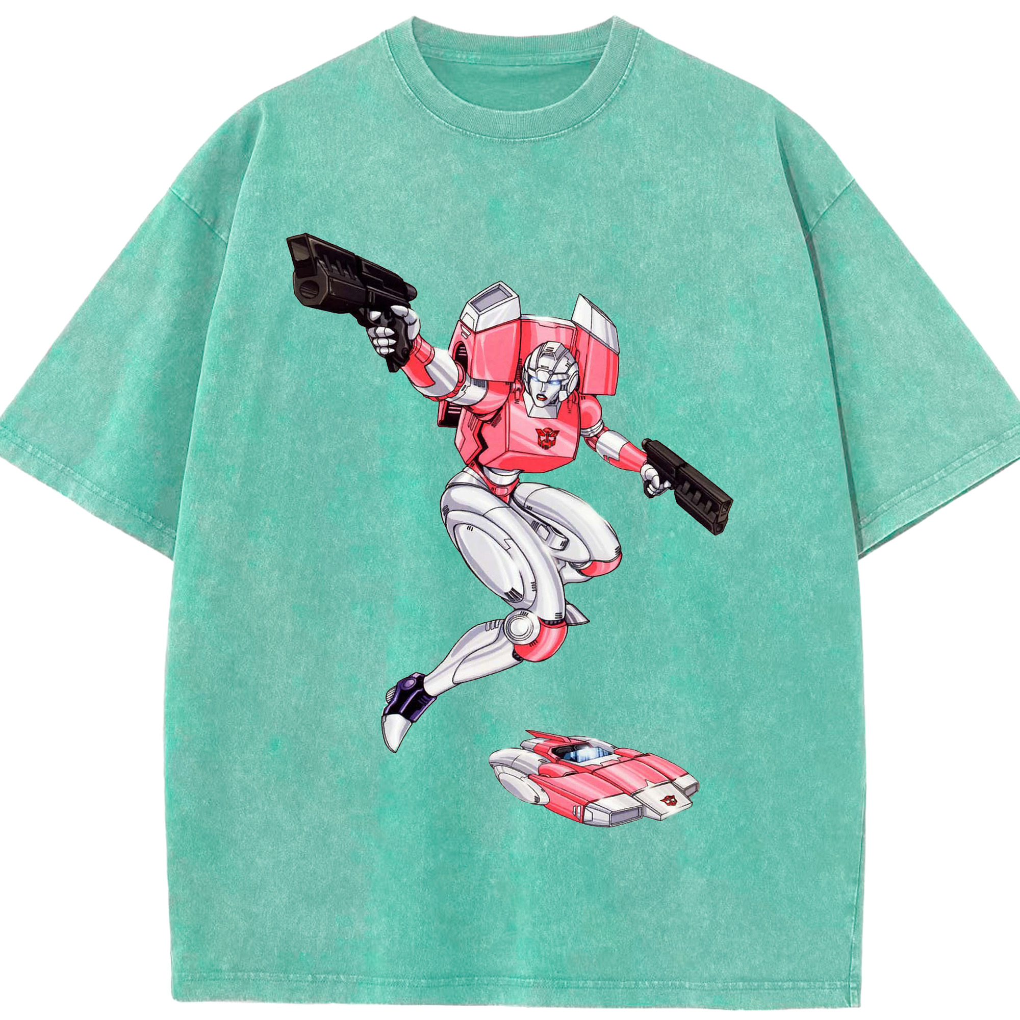 （画像用）  綿100% ヴィンテージ風 半袖Tシャツ（フロントプリント）